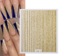 Preview: Nail Art Sticker Selbstklebend Gold